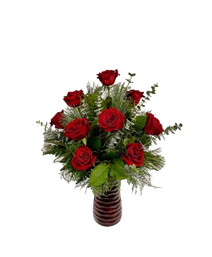 Winter Roses Bud & Bloom Signature Arrangement
