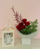 Winter Roses Flower Bouquet