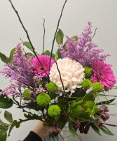 Winter Sangria Loose cut flowers for recipient to arrange in  own vase