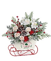 Winter Sleigh Bouquet Christmas