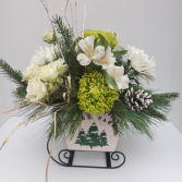 Winter Sleigh Ride Fresh arrangement