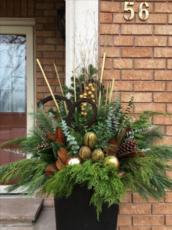 Winter Urn Arrangement