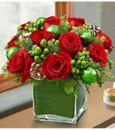 Winter Warmth™ in Red and Green Arrangement