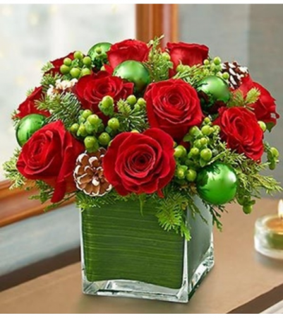 Winter Warmth™ in Red and Green Arrangement