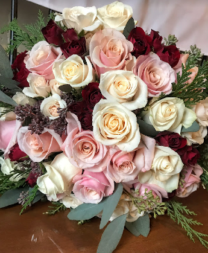 Winter Whimsy An all rose bouquet 