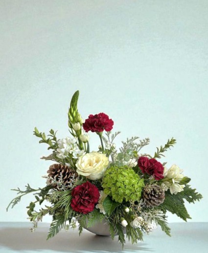 Winter Whispers Container Arrangement