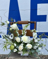 Winter White  all white arrangement 