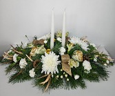 Winter White  Centerpiece Arrangement