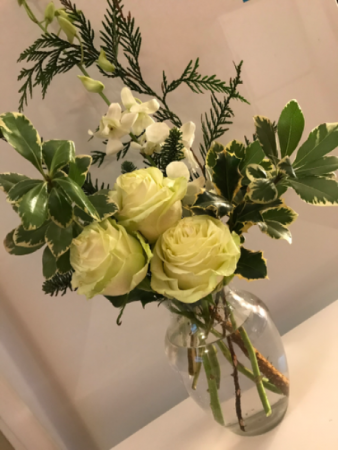 Winter White Sympathy Flowers