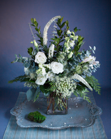 Winter White Vase Vase Arrangement, Loose