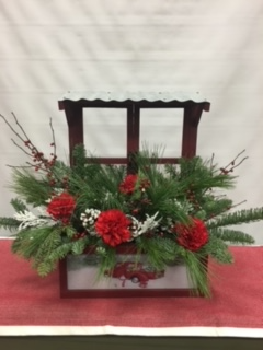 Window Wonderland FRESH FLORAL ARRANGEMENT