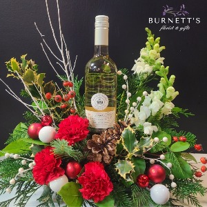 Winter Wine Time Arrangement 