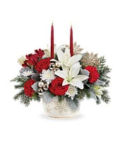 Winter Wishes Bqt Floral Centerpiece