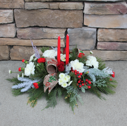Winter Wishes Christmas Centerpiece