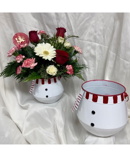 Winter Wonder Snowman Chirstmas Arrangement