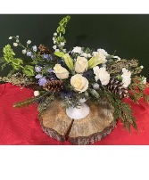 Winter Wonderland Pedestal Arrangement