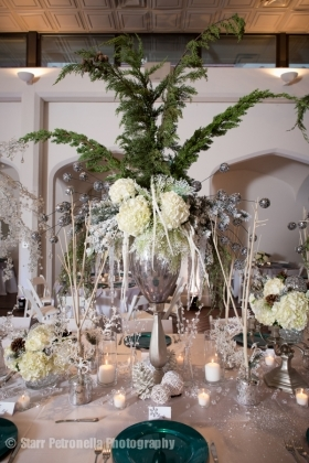 Winter Wonderland Wedding Table Centerpiece In Chattanooga Tn