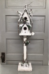 Winter Wood Birdhouse  