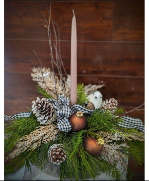 Winter Woodland Evergreen Centerpiece