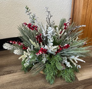 Winterberry Elegance Christmas Silk Arrangement