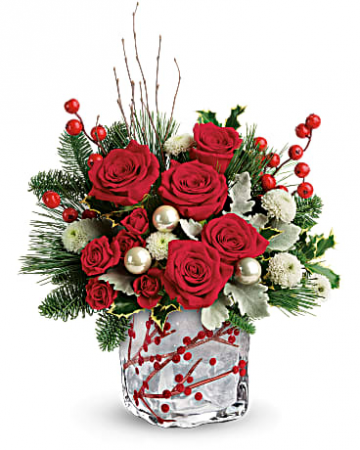 Winterberry Kisses Christmas Flowers