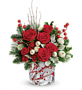 Winterberry Kisses Winter arrangement