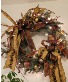Winterr wreath  Copper colors with ribbon