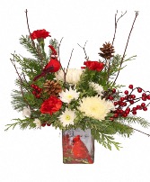 Winters Cardinal  vase