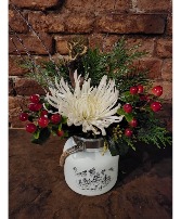 Winters Day  vase arrangement