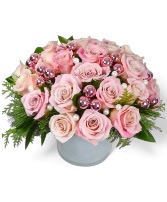 Elegant Pink Pearls Holiday  