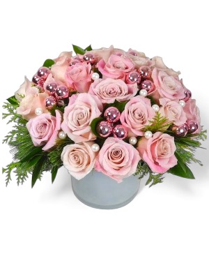 Elegant Pink Pearls Holiday  