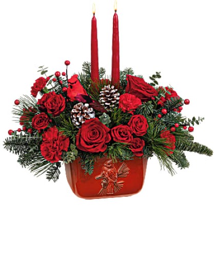 Winter's Flight Centerpiece Floral