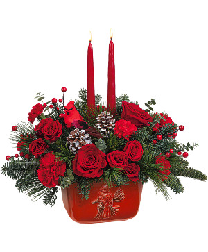  Winter's Flight Centerpiece T23X105A Teleflora'