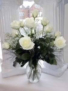 Winter's Grace Vase arrangement