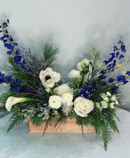 Winters Night Vase Arrangement