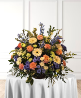 Winter's Sunrise Basket Arrangement