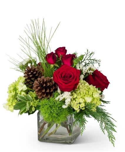 Wintertime Wishes Vase Arrangement