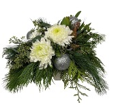 Wintery Christmas Container Arrangement