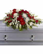 Wisdom Casket Spray Casket Flowers