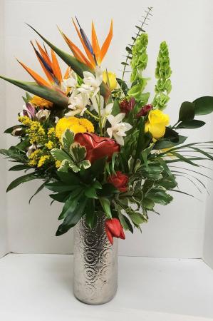 Birds of a feather... Tropical Vase Arrangement