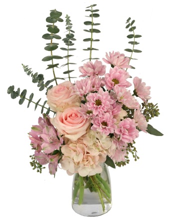 Wispy Pinks Flower Arrangement in Albany, NY | Ambiance Florals & Events