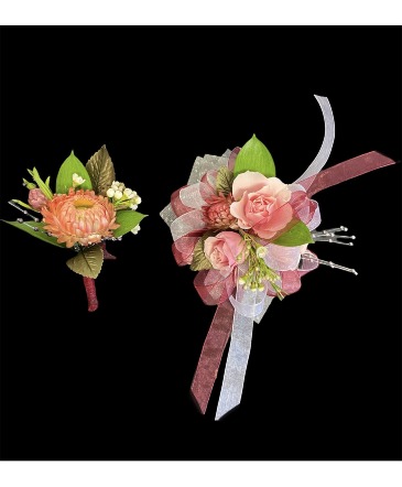 Wistful Wishes Bout & Corsage Set in Arlington, WA | What's Bloomin' Now Florist Gifts Flower Delivery