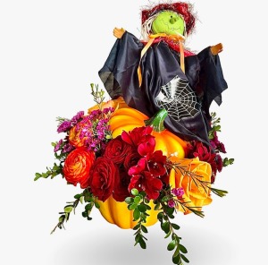 Witch’s Pumpkin Patch Bouquet Halloween Arrangement