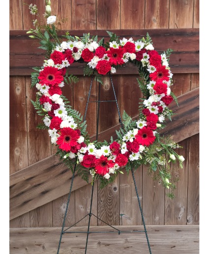 With all my Heart Open Heart Wreath