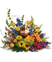 With All Our Hearts Cremation Tribute Teleflora T282-4A