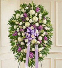 With Deepest Sympathy  Standing Arrangement. Can be designed in your colors.
