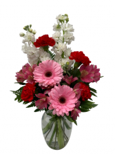 Delightful Blooms Vase Arrangement