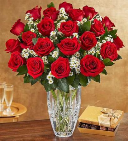 With Love and Affection  Two dozen premium roses