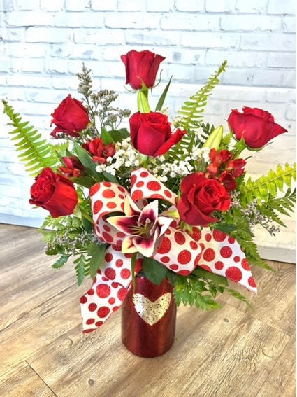 With Love My Dear Heart Vase