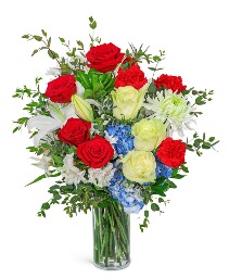 With Pride and Honor Flower Arrangement